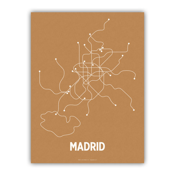 The Madrid metro system,